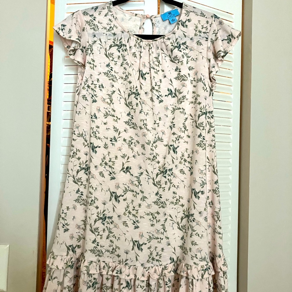 CeCe Pink & Mint Green Dress